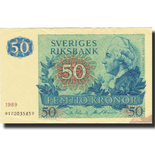 Geldschein, Schweden, 50 Kronor, 1989, 1989, KM:53d, SS