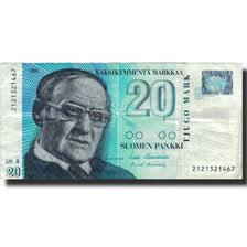 Banknote, Finland, 20 Markkaa, 1993, 1997, KM:123, VF(20-25)