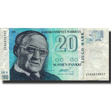 Banconote, Finlandia, 20 Markkaa, 1993, 1997, KM:123, MB
