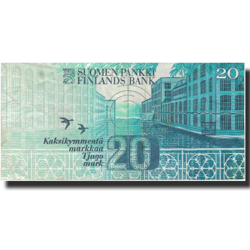 Banconote, Finlandia, 20 Markkaa, 1993, 1997, KM:123, MB