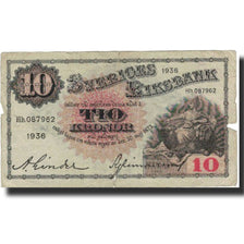 Banknote, Sweden, 10 Kronor, 1936, 1936, KM:34s, F(12-15)