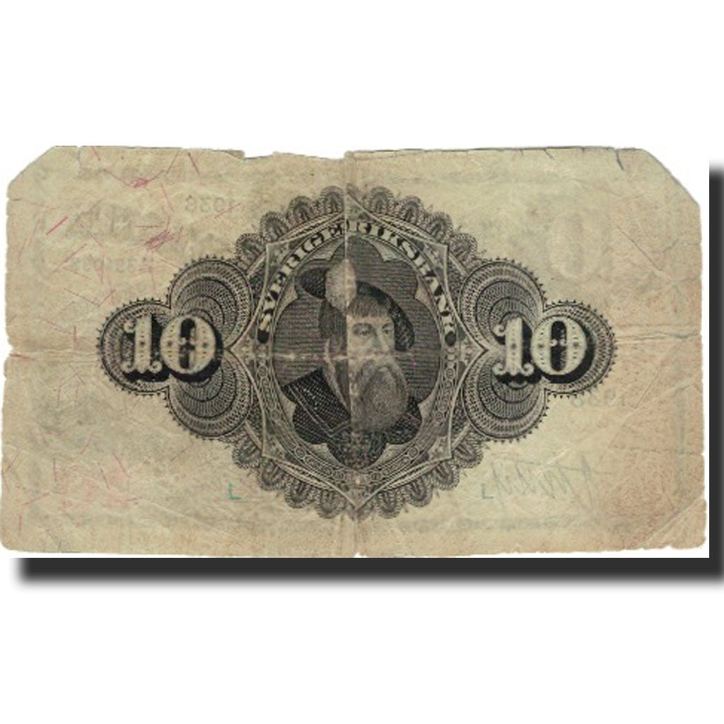 Banknote, Sweden, 10 Kronor, 1938, 1938, KM:34u, VG(8-10)