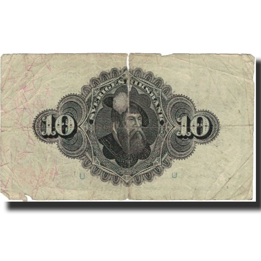 Banknote, Sweden, 10 Kronor, 1938, 1938, KM:34u, VG(8-10)
