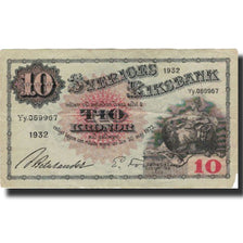 Banknote, Sweden, 10 Kronor, 1932, 1932, KM:34o, VF(20-25)