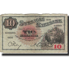 Banknote, Sweden, 10 Kronor, 1930, 1930, KM:34m, VG(8-10)