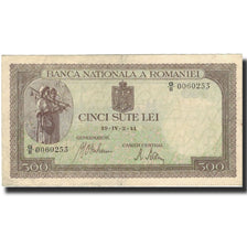 Nota, Roménia, 500 Lei, 1940-1943, KM:51a, VF(20-25)