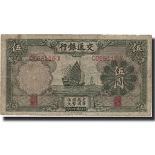 Geldschein, China, 5 Yüan, 1935, 1935, KM:154a, S
