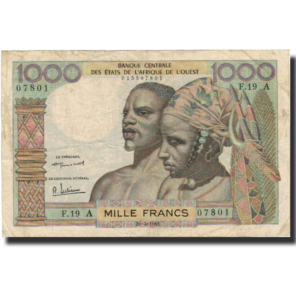 Banknote, West African States, 1000 Francs, Undated (1959-65), KM:103Aa