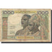 Billet, West African States, 1000 Francs, Undated (1959-65), KM:103Ak, TB