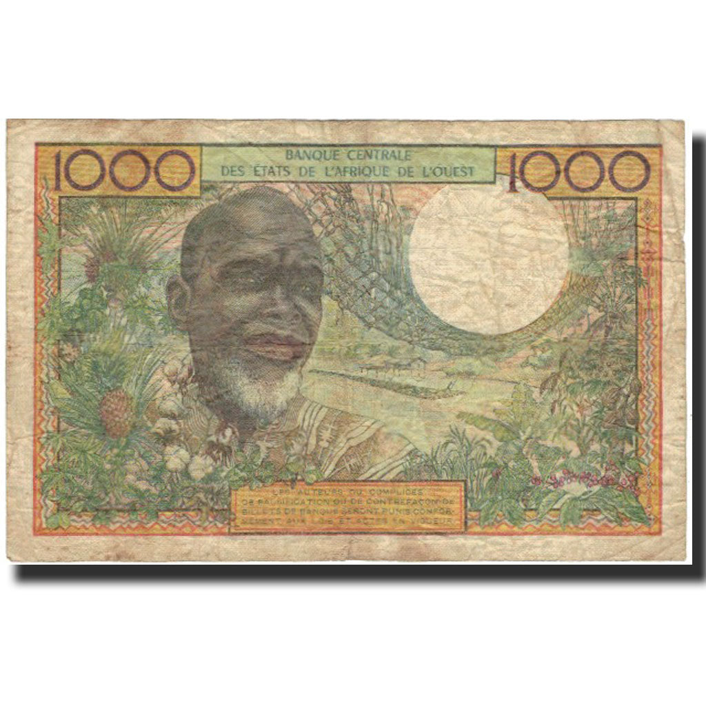 Banknote, West African States, 1000 Francs, Undated (1959-65), KM:103Ak