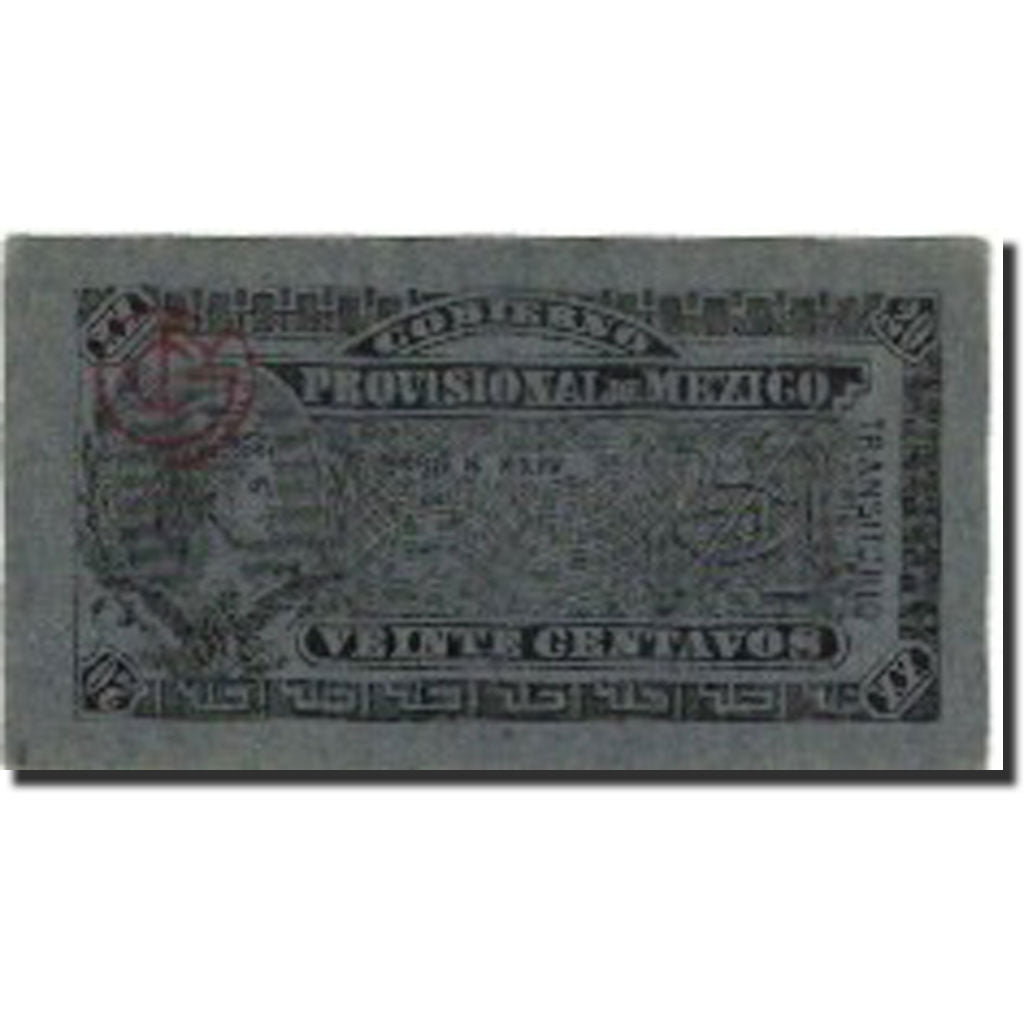 Banknote, Mexico - Revolutionary, 20 Centavos, KM:S699, AU(50-53)