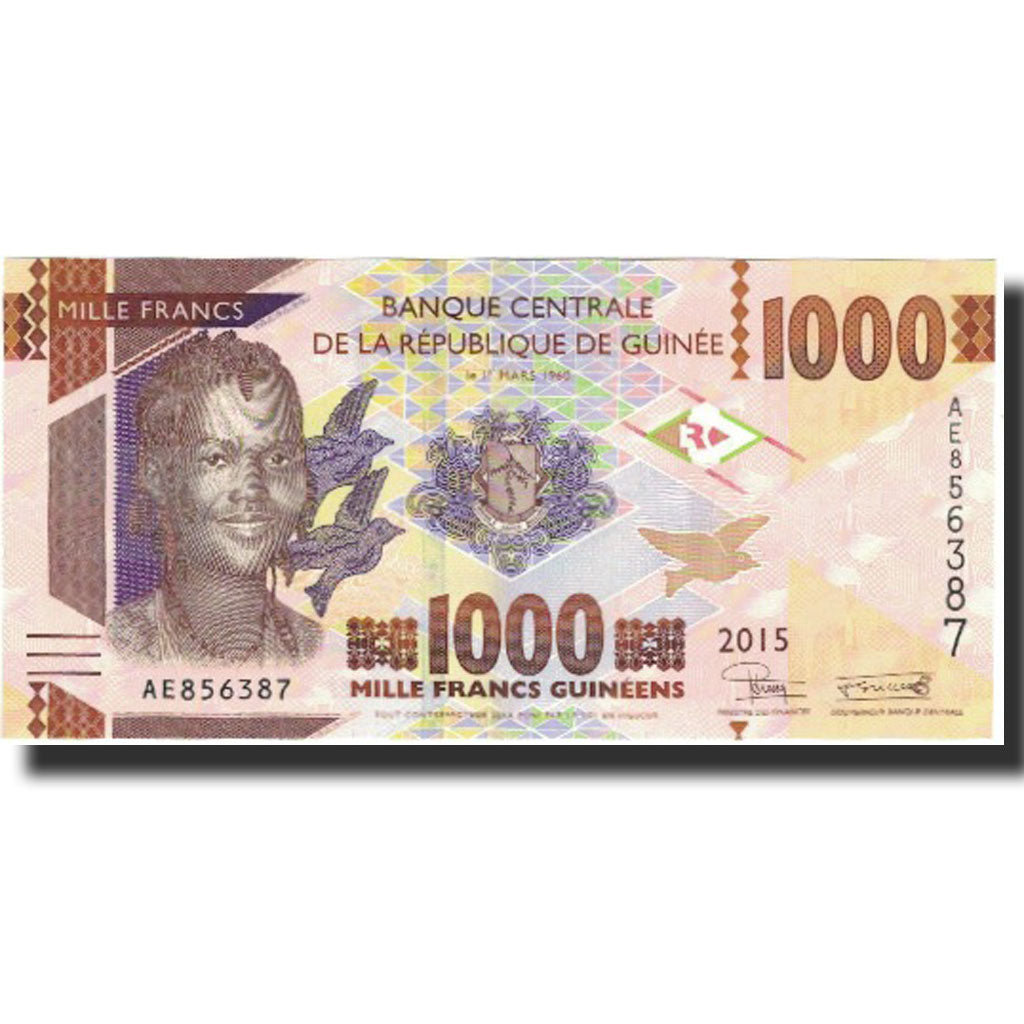 Banconote, Guinea, 1000 Francs, 2015, 2015, SPL+, Lafaurie:171