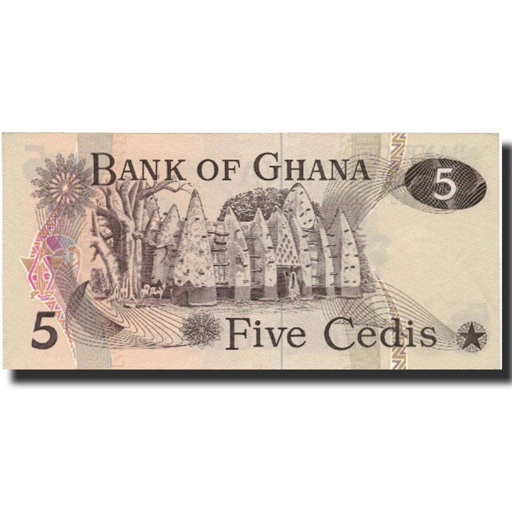 Banknote, Ghana, 5 Cedis, 1977, 1977-07-04, KM:15b, UNC(63)