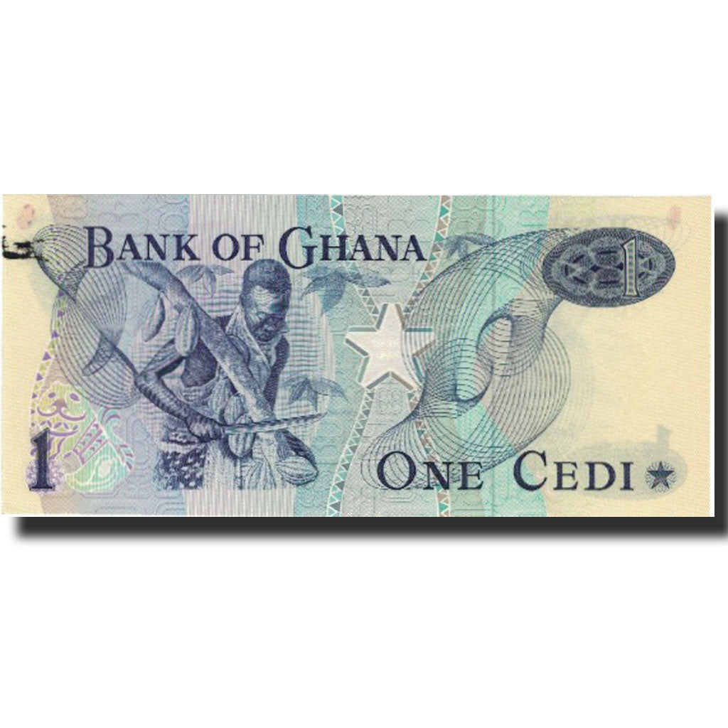 Banknote, Ghana, 1 Cedi, 1976, 1976-01-02, KM:13c, UNC(63)