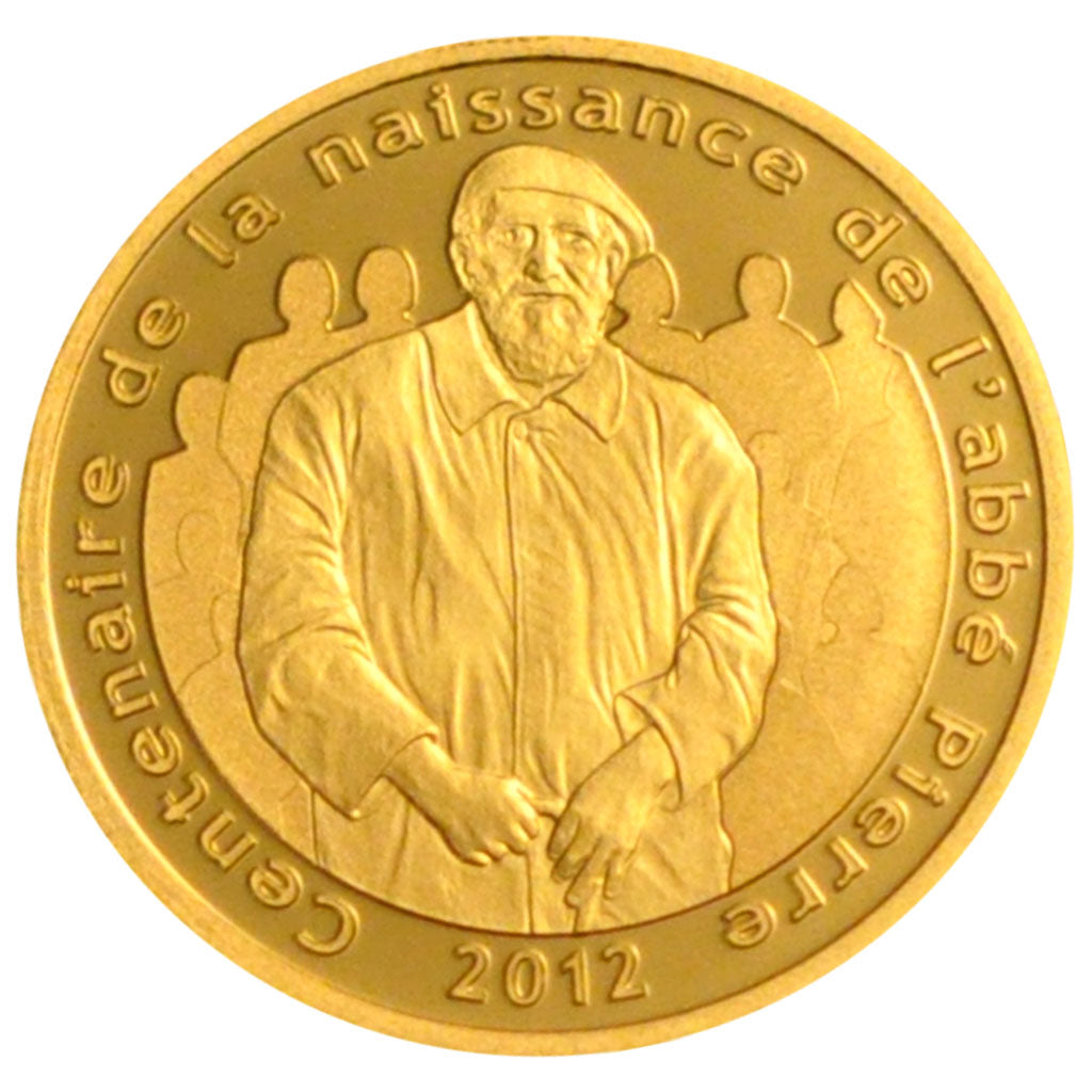 France, 5 Euros, 2012, MS(65-70), Gold, 1.24