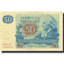 Banknote, Sweden, 50 Kronor, 1965, 1965, KM:53a, VF(20-25)