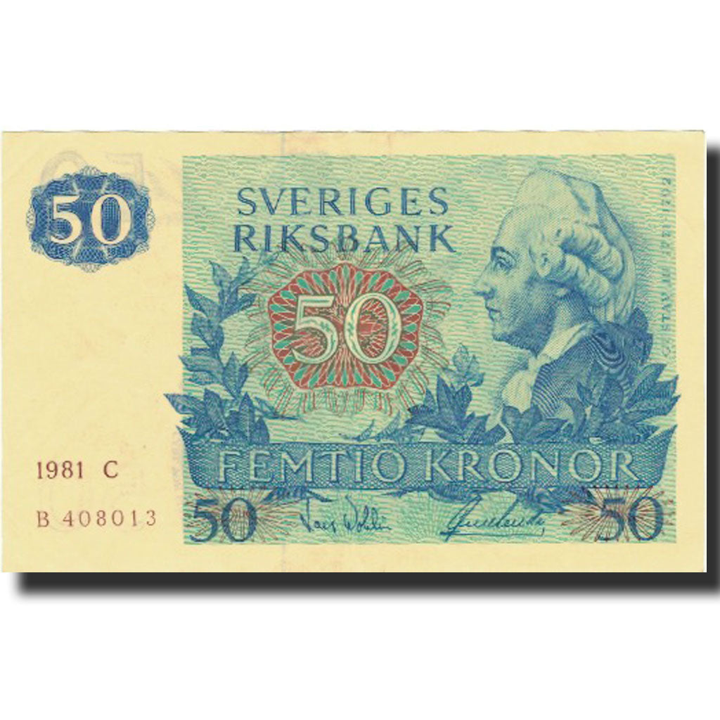 Billete, 50 Kronor, 1981, Suecia, 1981, KM:53c, MBC