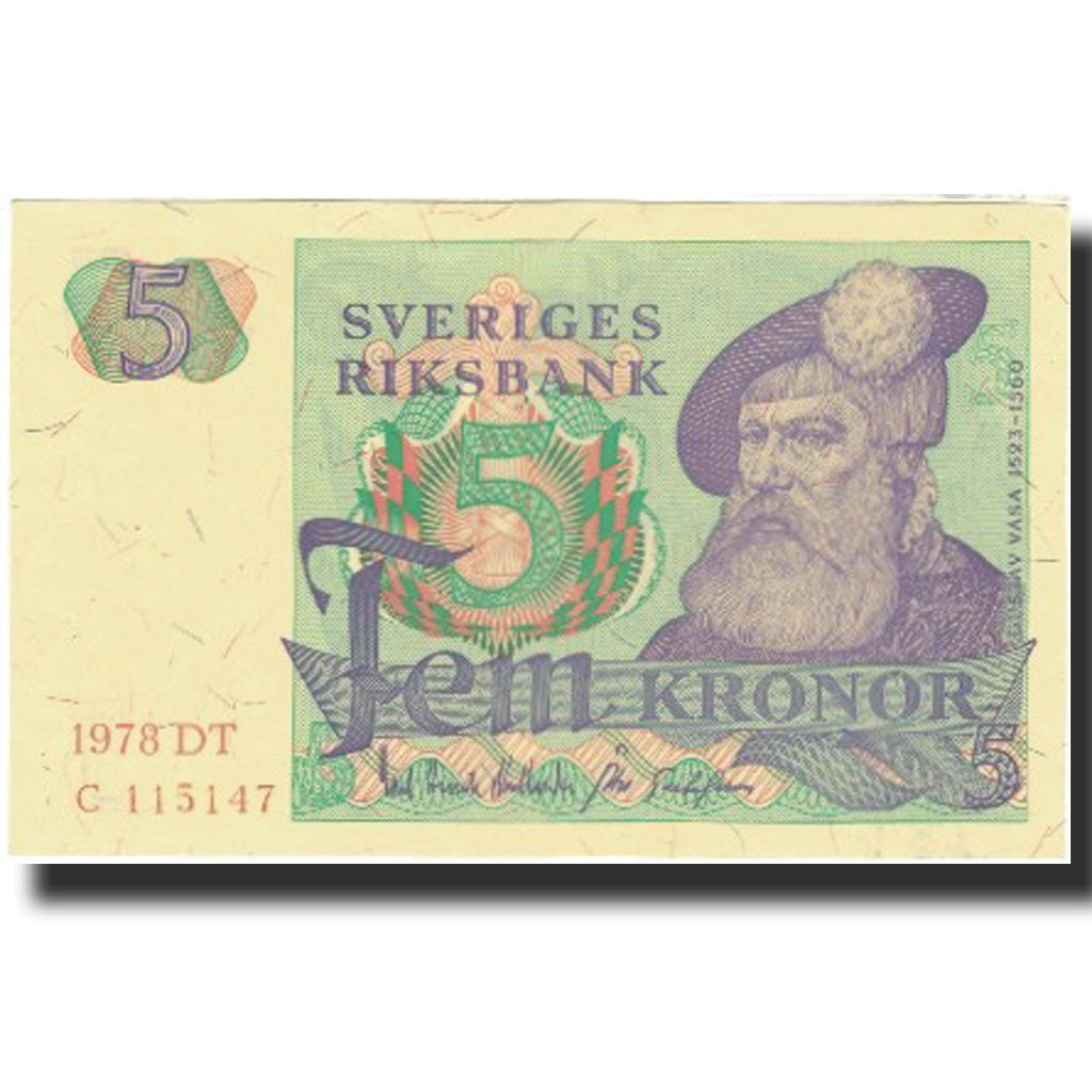 Banknote, Sweden, 5 Kronor, 1978, 1978, KM:51d, AU(50-53)