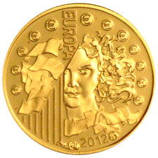 France, 5 Euros, 2012, MS(65-70), Gold, 0.50