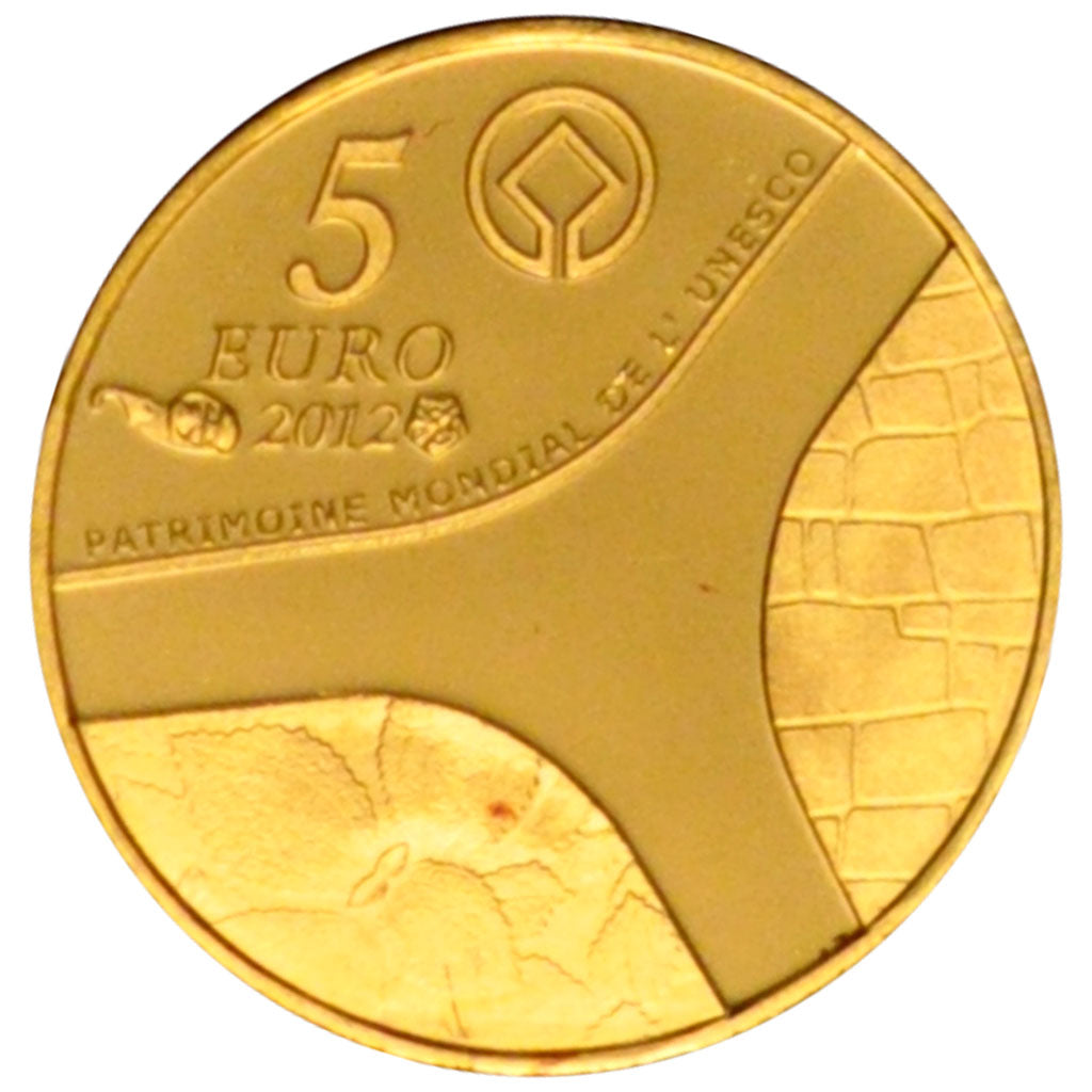 France, 5 Euros, 2012, MS(65-70), Gold, 0.50