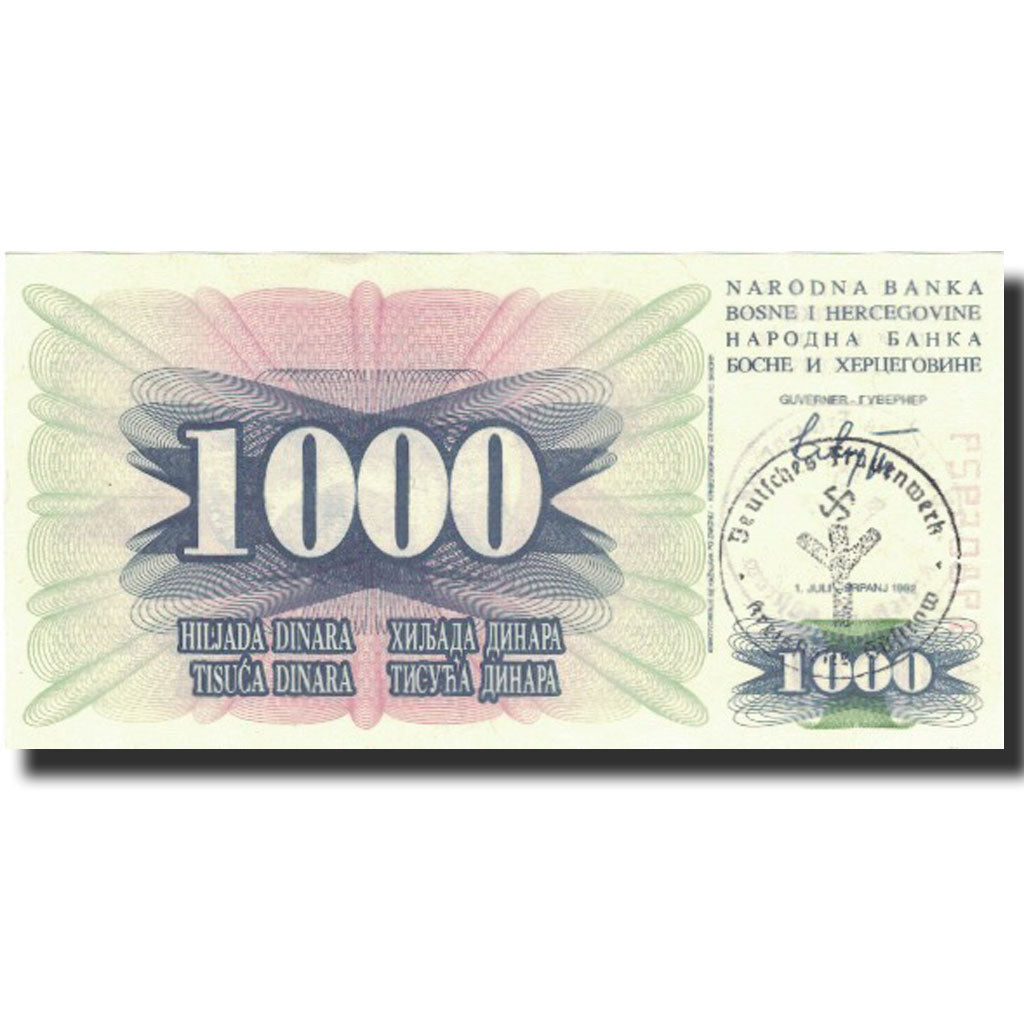 Billet, Bosnia - Herzegovina, 1 Million Dinara, 1992, 1992-07-01, KM:142a, SPL+