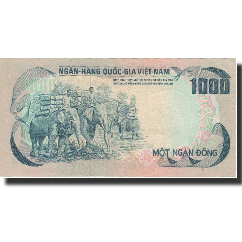 Banknote, South Viet Nam, 1000 D<ox>ng, Undated (1972), KM:34a, UNC(60-62)