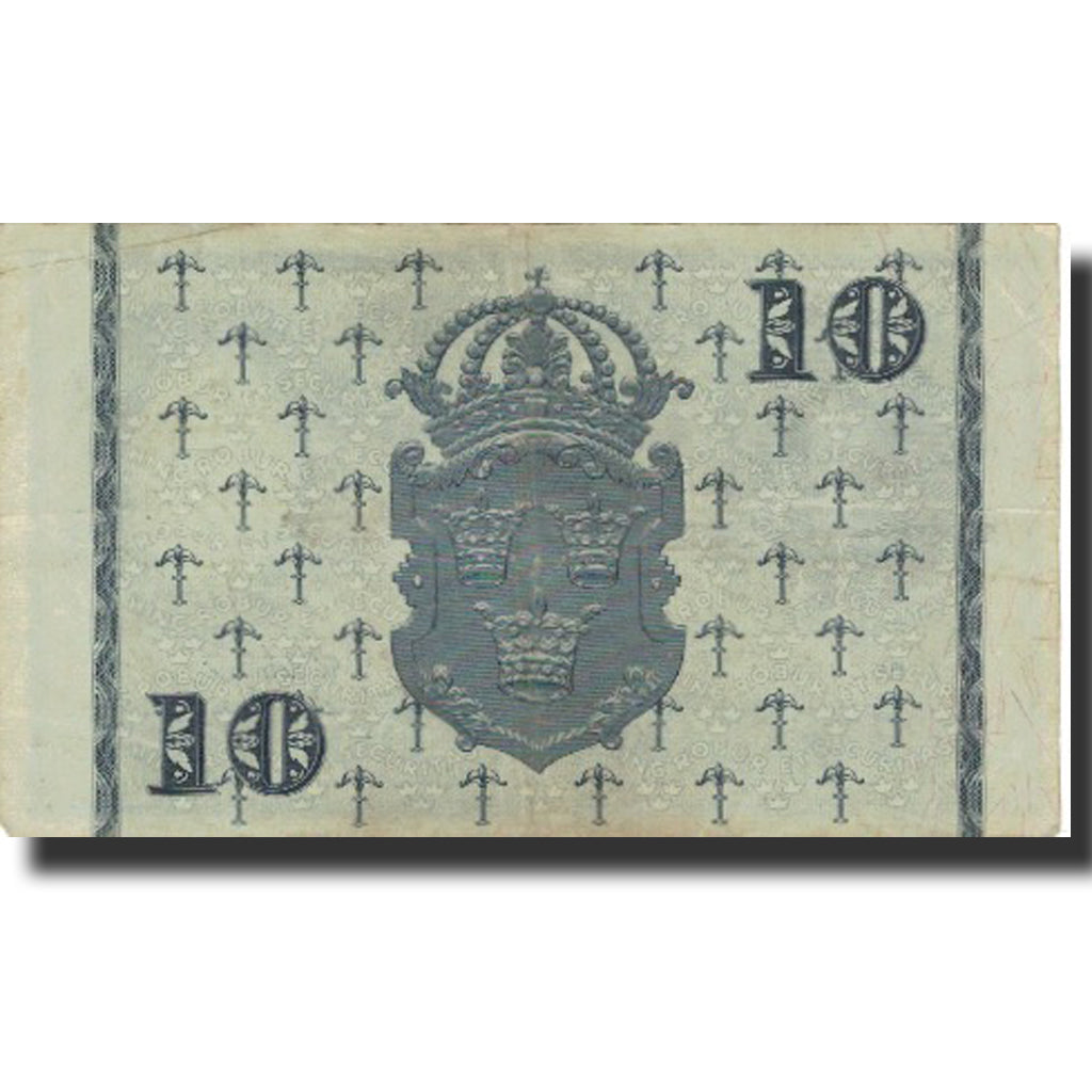 Banknote, Sweden, 10 Kronor, 1957, 1957, KM:43e, VF(20-25)