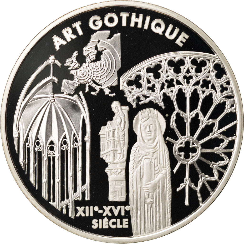 FRANCE, 6.55957 Francs, 1999, Paris, KM #1246, MS(65-70), Silver, 22.20