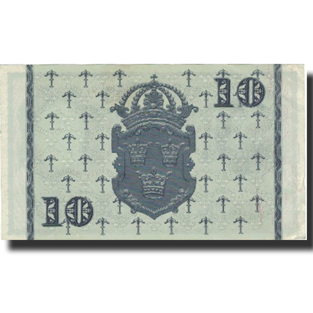 Geldschein, Schweden, 10 Kronor, 1956, 1956, KM:43d, SS
