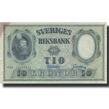 Billete, 10 Kronor, 1954, Suecia, 1954, KM:43b, MBC