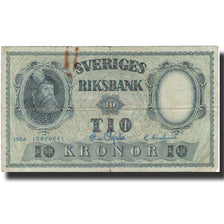Billete, 10 Kronor, 1954, Suecia, 1954, KM:43b, BC