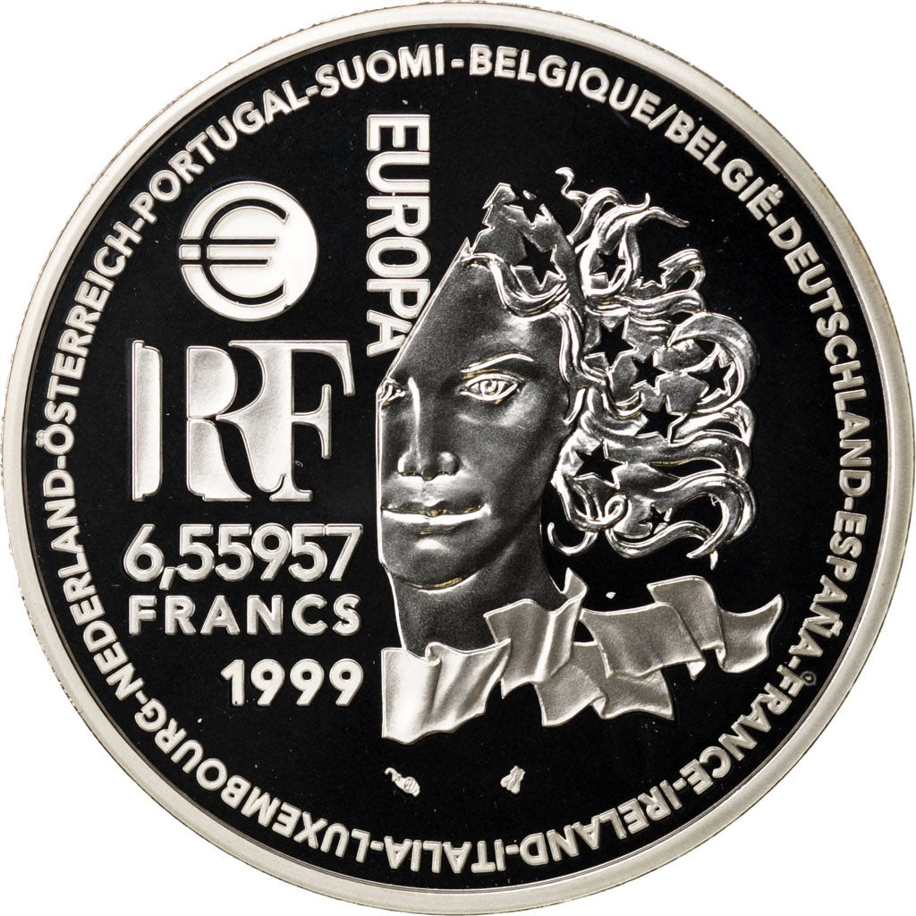 FRANCE, 6,55957 Francs, 1999, MS(65-70), Silver, 22.20