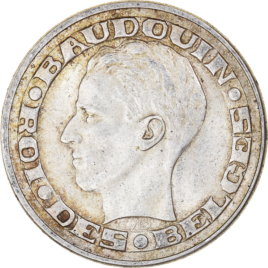 Coin, Belgium, 50 Francs, 50 Frank, 1958, Brussels, EF(40-45), Silver, KM:151.1