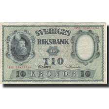 Billete, 10 Kronor, 1952, Suecia, 1952, KM:40m, MBC