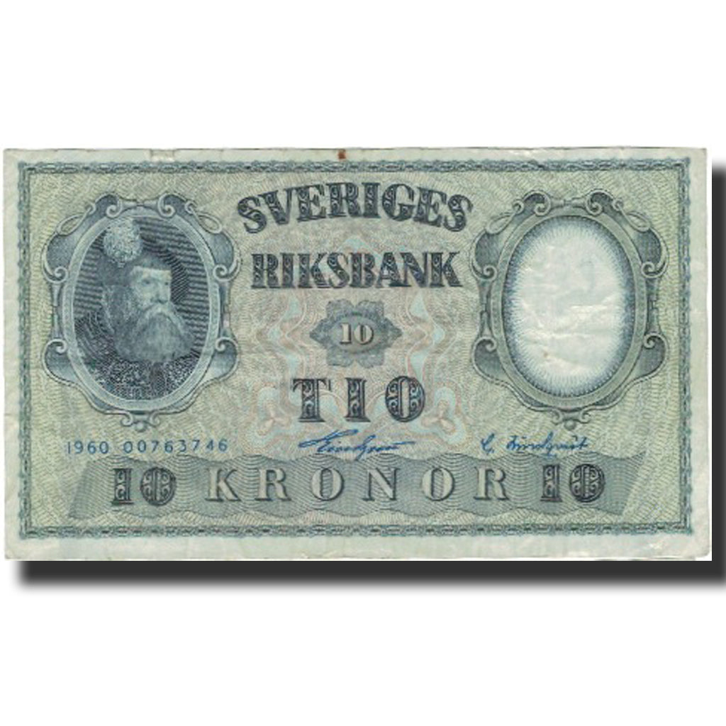 Banknote, Sweden, 10 Kronor, 1960, 1960, KM:40m, VF(20-25)