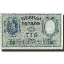 Banknote, Sweden, 10 Kronor, 1960, 1960, KM:40m, VF(20-25)