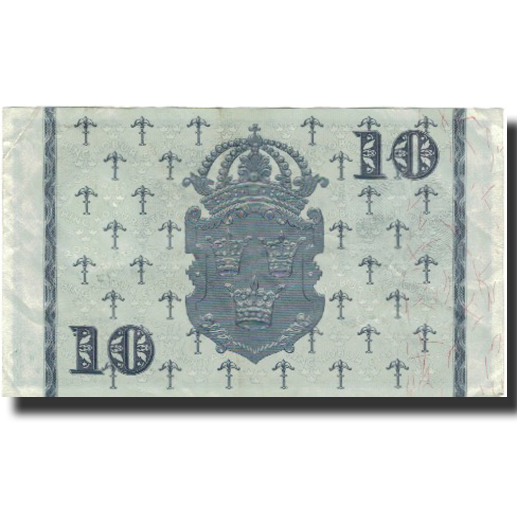 Geldschein, Schweden, 10 Kronor, 1960, 1960, KM:43h, SS