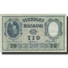 Banknote, Sweden, 10 Kronor, 1960, 1960, KM:43h, VF(20-25)