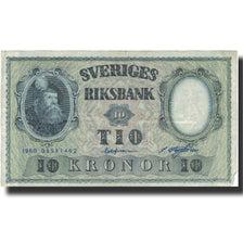 Banknote, Sweden, 10 Kronor, 1960, 1960, KM:43h, VF(20-25)