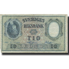 Banknote, Sweden, 10 Kronor, 1952, 1962, KM:43i, VG(8-10)