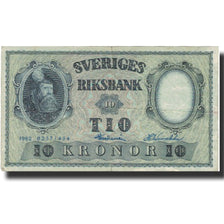 Banknote, Sweden, 10 Kronor, 1952, 1962, KM:43i, VF(20-25)