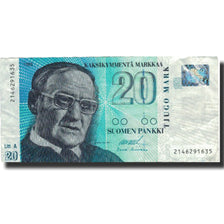 Billete, 20 Markkaa, 1993, Finlandia, 1993, KM:123, BC+