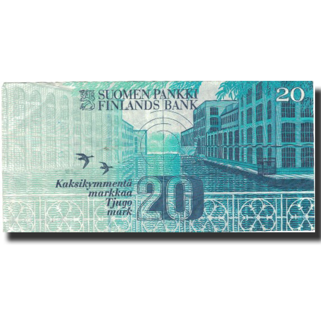 Billete, 20 Markkaa, 1993, Finlandia, 1993, KM:123, BC+