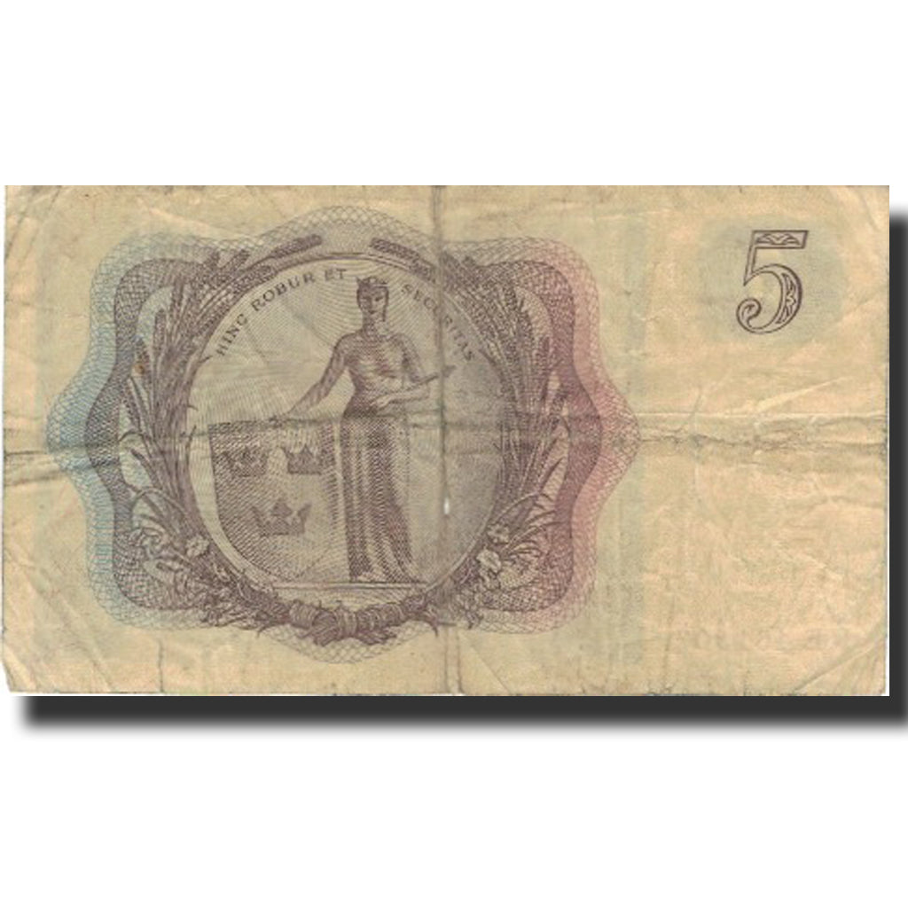 Banknote, Sweden, 5 Kronor, 1961, 1961, KM:42f, VF(20-25)