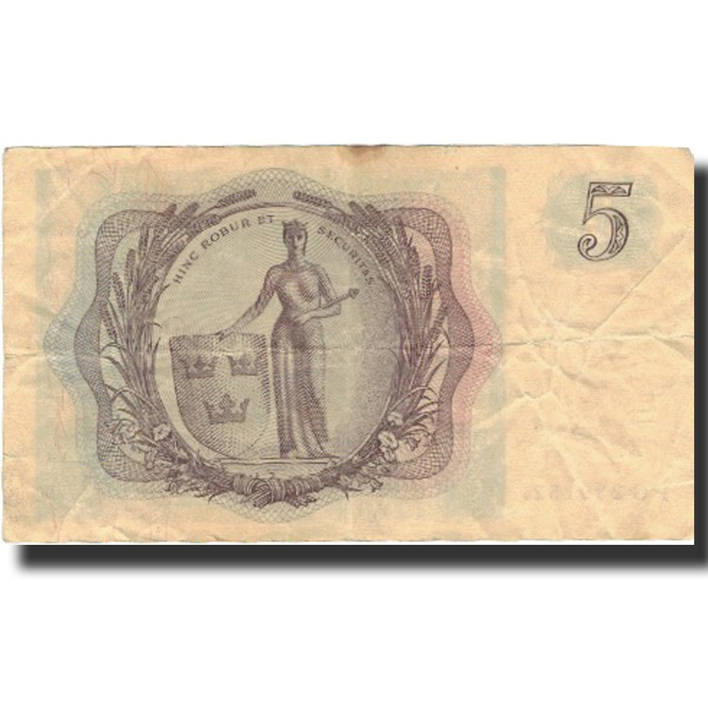 Banknote, Sweden, 5 Kronor, 1960, 1960, KM:42f, VF(20-25)