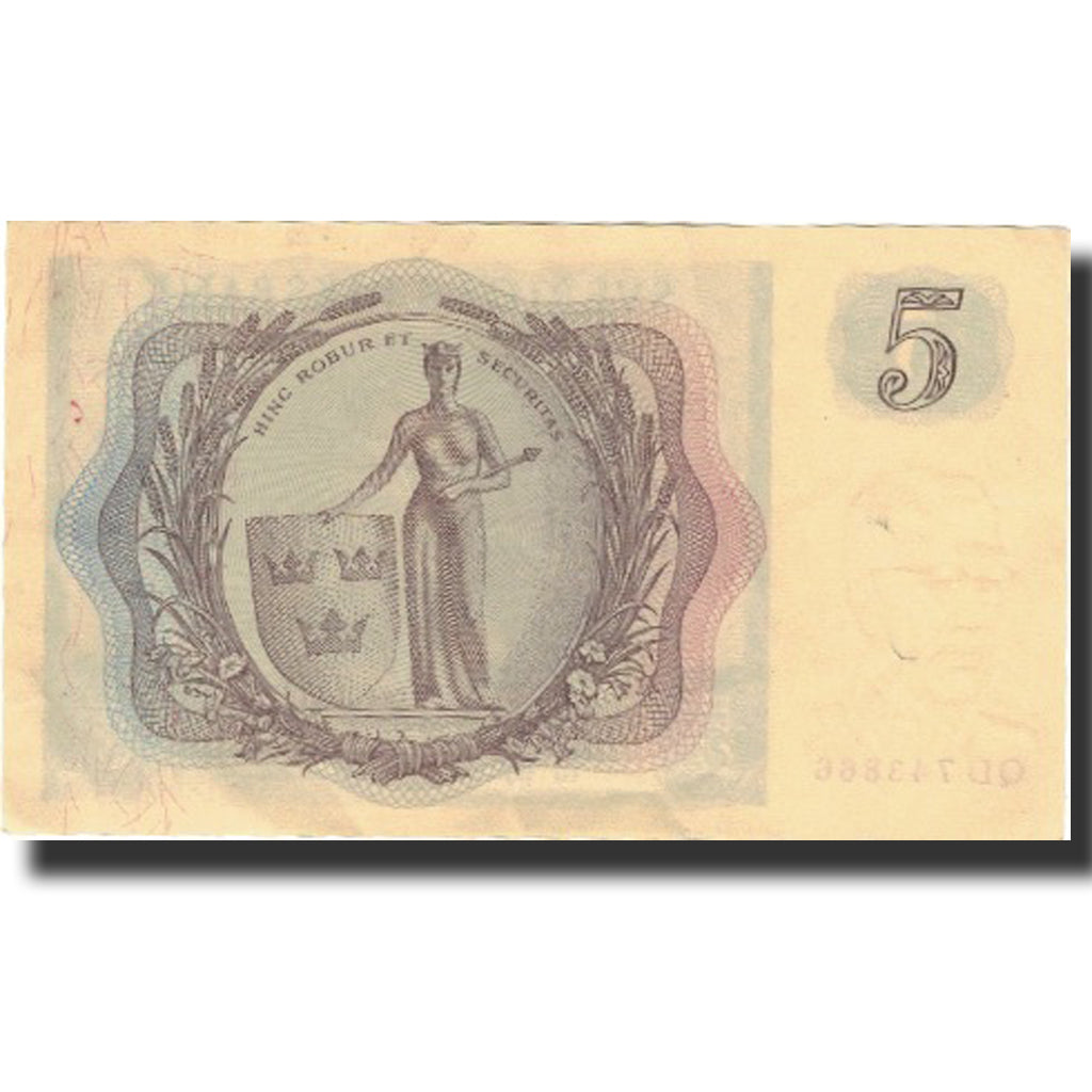 Banknote, Sweden, 5 Kronor, 1960, 1960, KM:42f, AU(50-53)