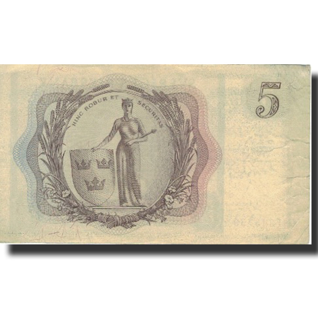 Banknote, Sweden, 5 Kronor, 1955, 1955, KM:42b, VF(20-25)