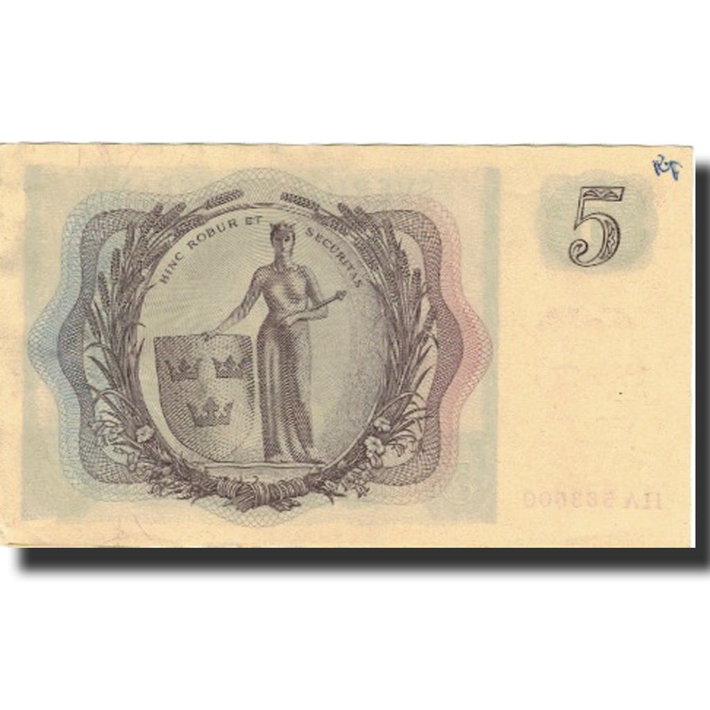Banknote, Sweden, 5 Kronor, 1955, 1955, KM:42b, AU(55-58)