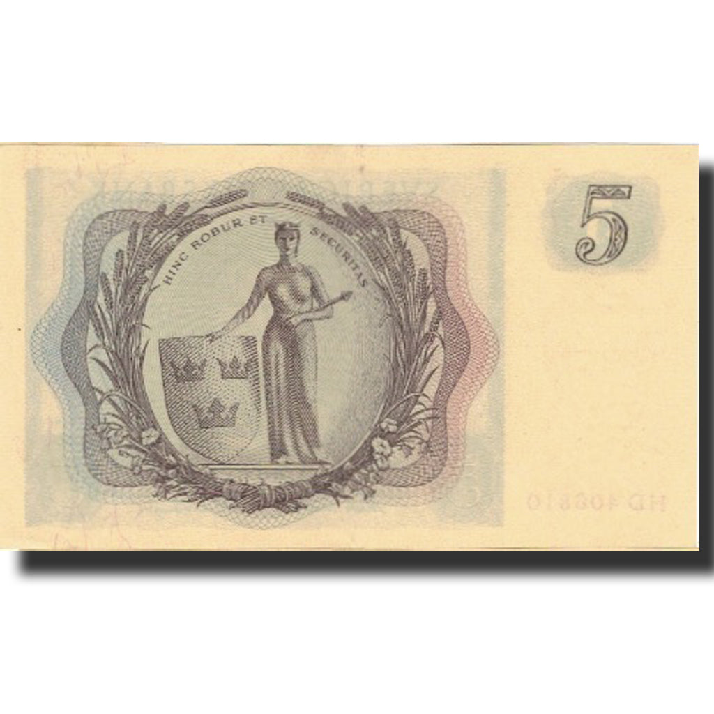 Banknote, Sweden, 5 Kronor, 1955, 1955, KM:42b, AU(55-58)