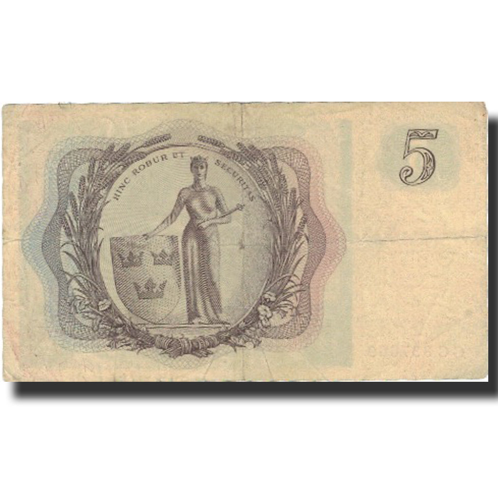 Banknote, Sweden, 5 Kronor, 1955, 1955, KM:42b, F(12-15)